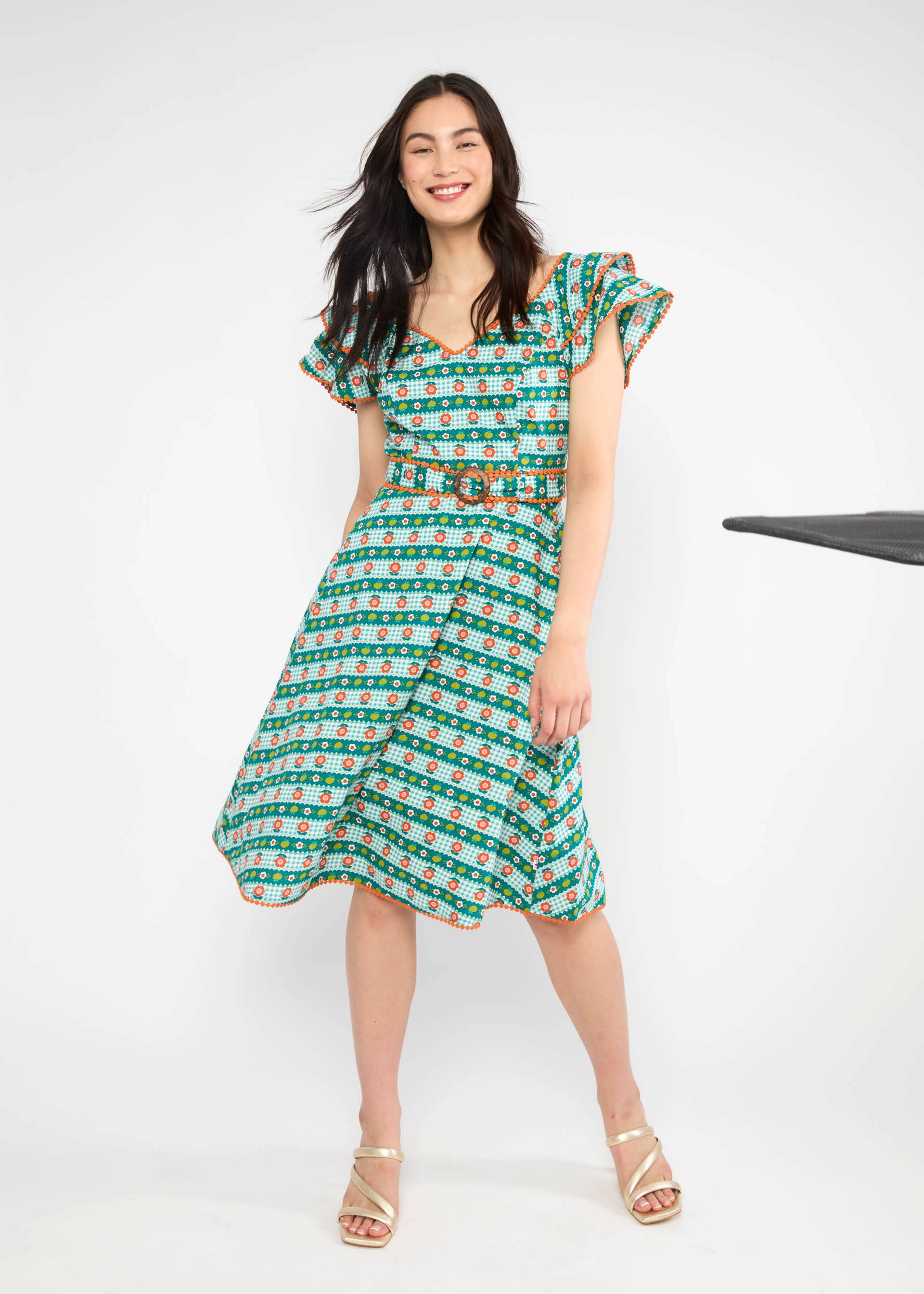 Festliches Kleid Falbala Festival, tiny picnic, Kleider, Grün