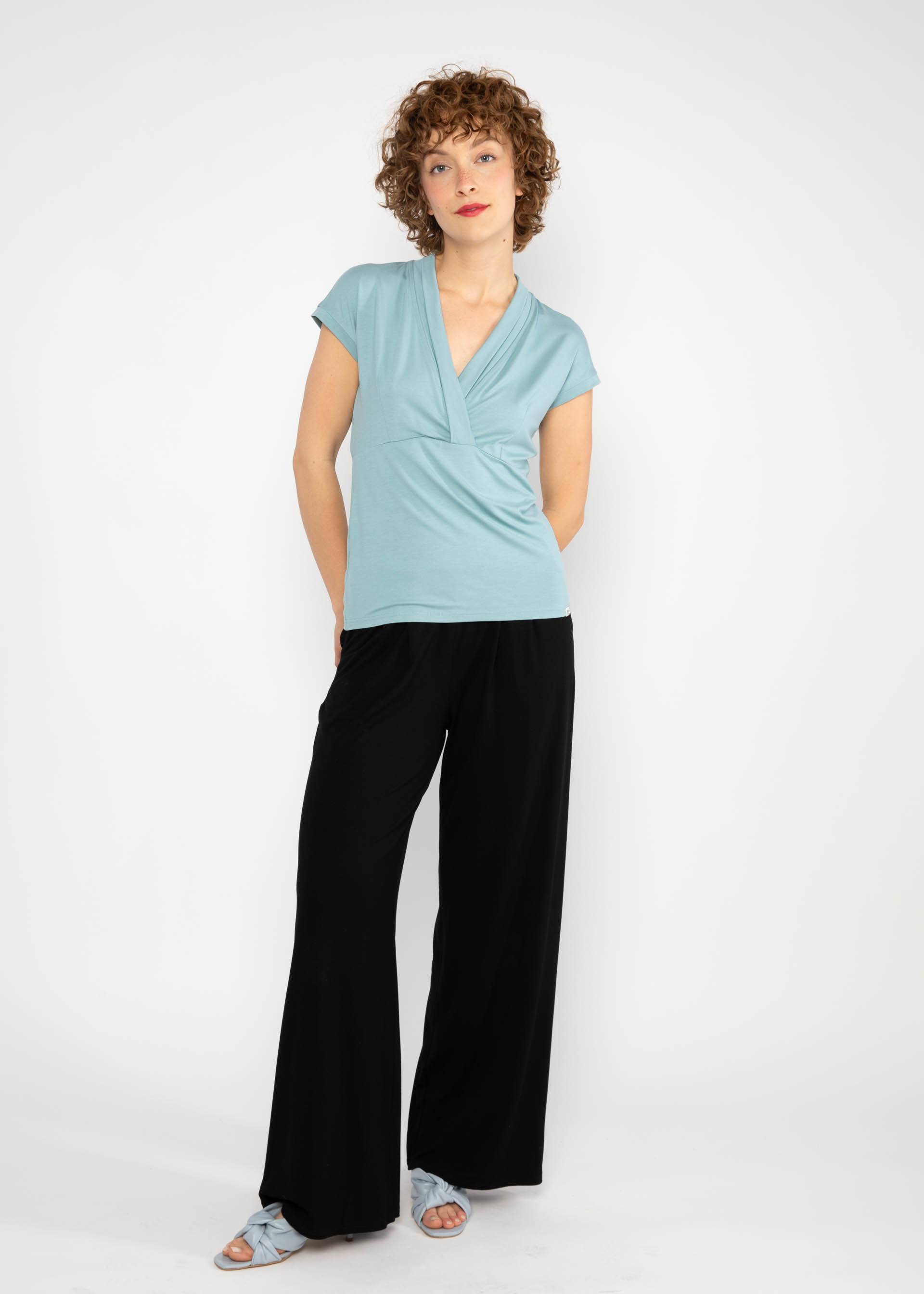 Top Mon Cher Cache-Cœur, lapis lazuli blue, Tops, Blue