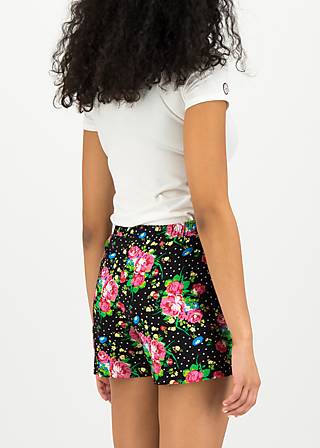 Shorts holiday romance, garden of joy, Hosen, Schwarz