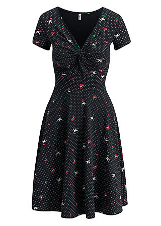 Jerseykleid hot knot summer, hommage to home, Kleider, Schwarz