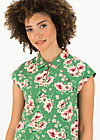 T-Shirt blusover, floral florida, Shirts, Green