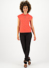 T-Shirt blusover, orange dot com, Shirts, Rot