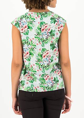 Top flaming heart, beach babe, Shirts, Weiß