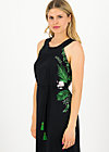 Maxi Dress florida flora, tropical night, Dresses, Black