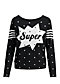 Jumper space safari, super black dot, Knitted Jumpers & Cardigans, Black