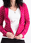 sweet little cowgirl, dots of roses, Zip jackets, Red
