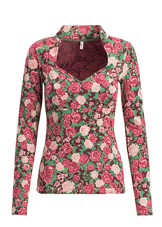 Longsleeve miraculous power, rockabella, Tops, Red