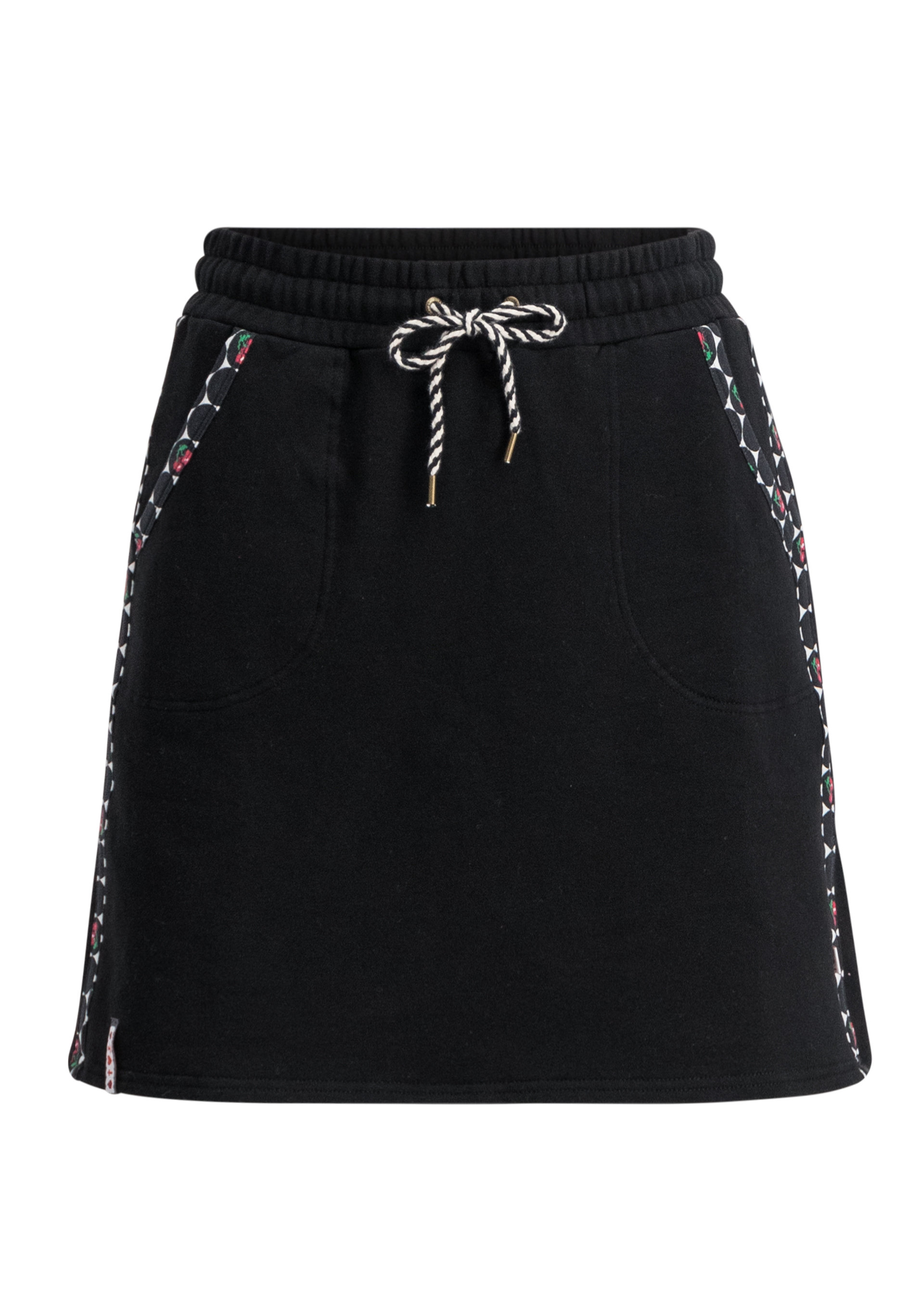 Minirock sporty sister, retro black , R&ouml;cke, Schwarz