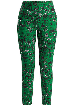 High Waist Trousers the beauty and the witch, wizard of bluts, Trousers, Green