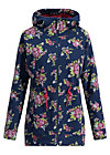 Zip-up Hoodie the beauty of the east, bouquet for auntie, Jackets & Coats, Blue
