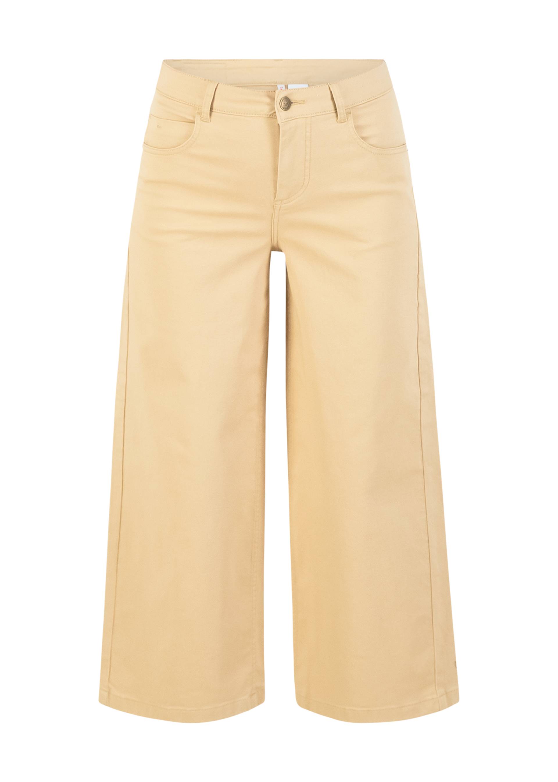 Culottes High Waist Culotte, golden harmony beige, Trousers, White