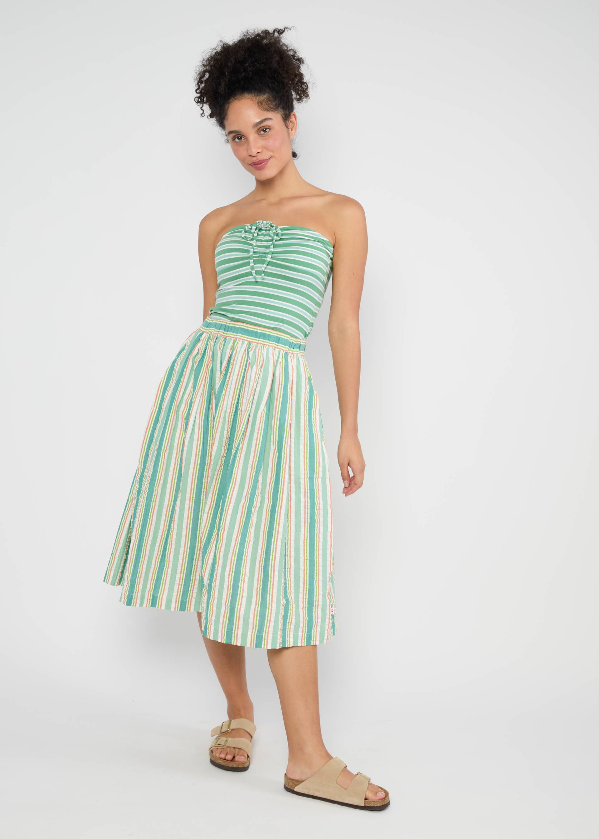 Tube Top Summertime Tube, caravan stripes green, Shirts, Grün