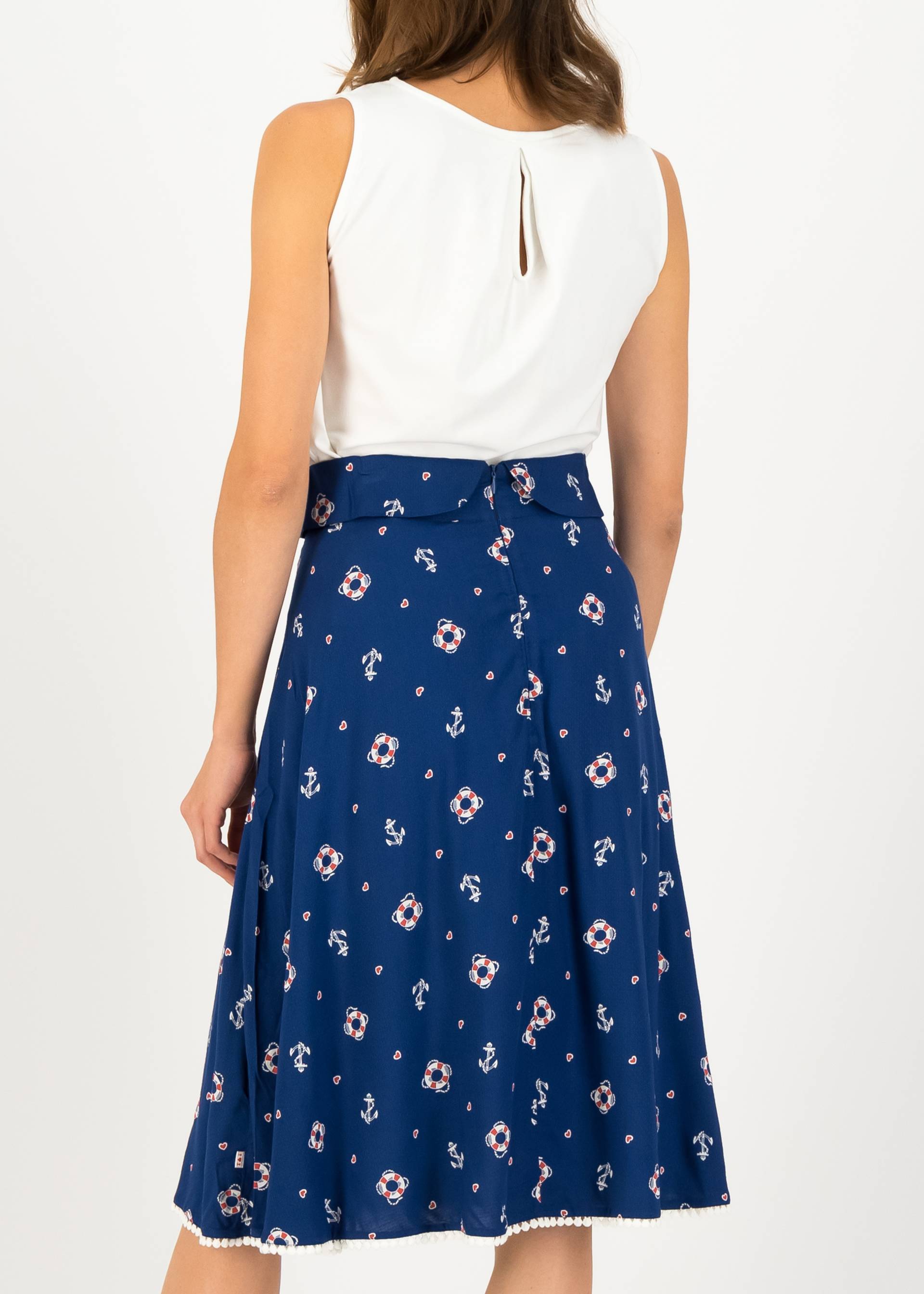 Sommerrock rose garden ceremony, let go anchor, R&ouml;cke, Blau