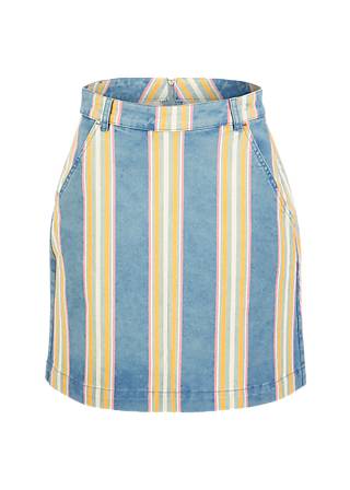 Jeansrock Coquetry Charm Marquee, summertime stripes, R&ouml;cke, Blau