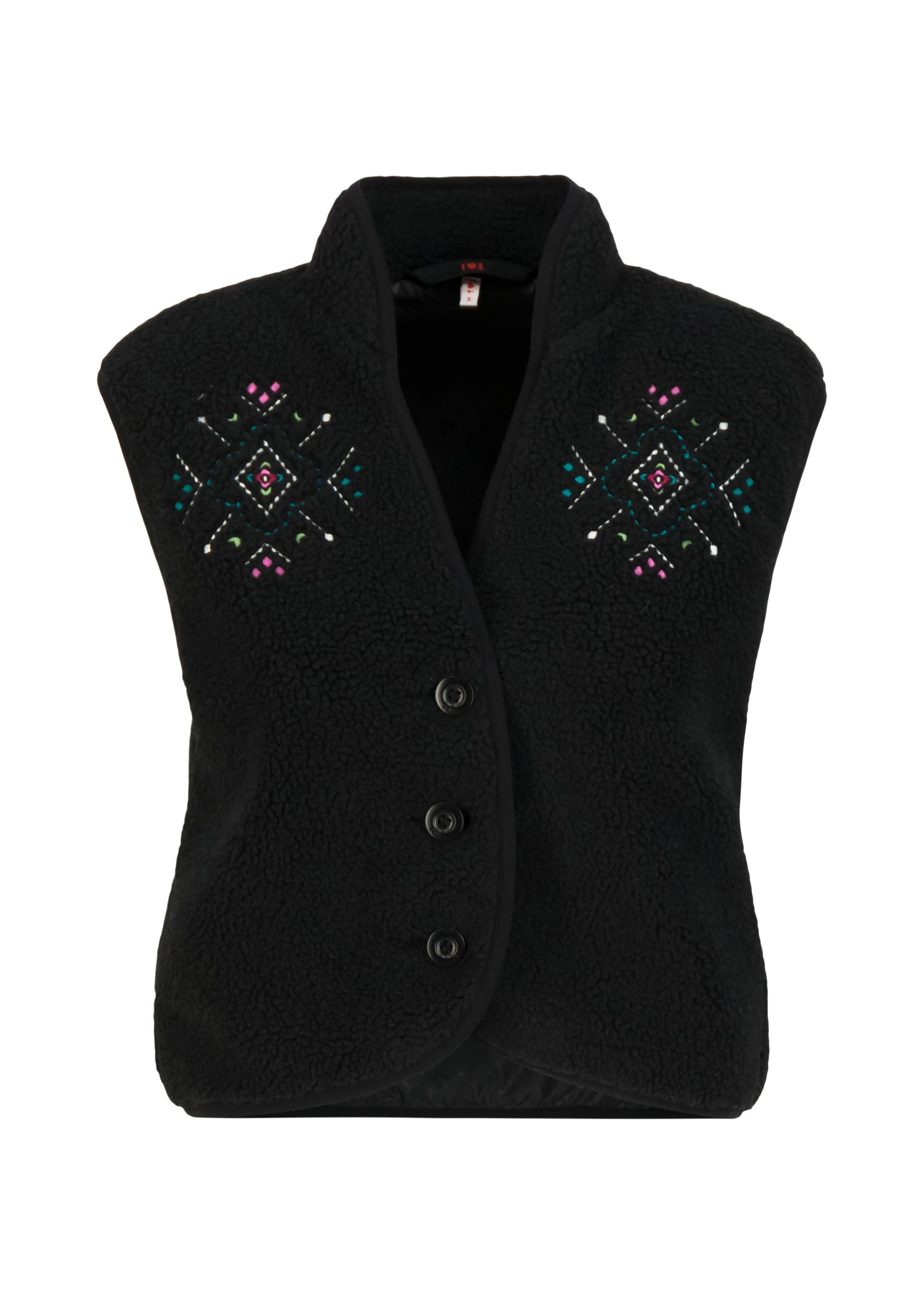 Gilet Heat up Vestover, black onyx teddy, Jackets & Coats, Black