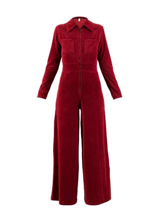 Jumpsuit Jolly Molly, fine needle red, Jumpsuits, Rot