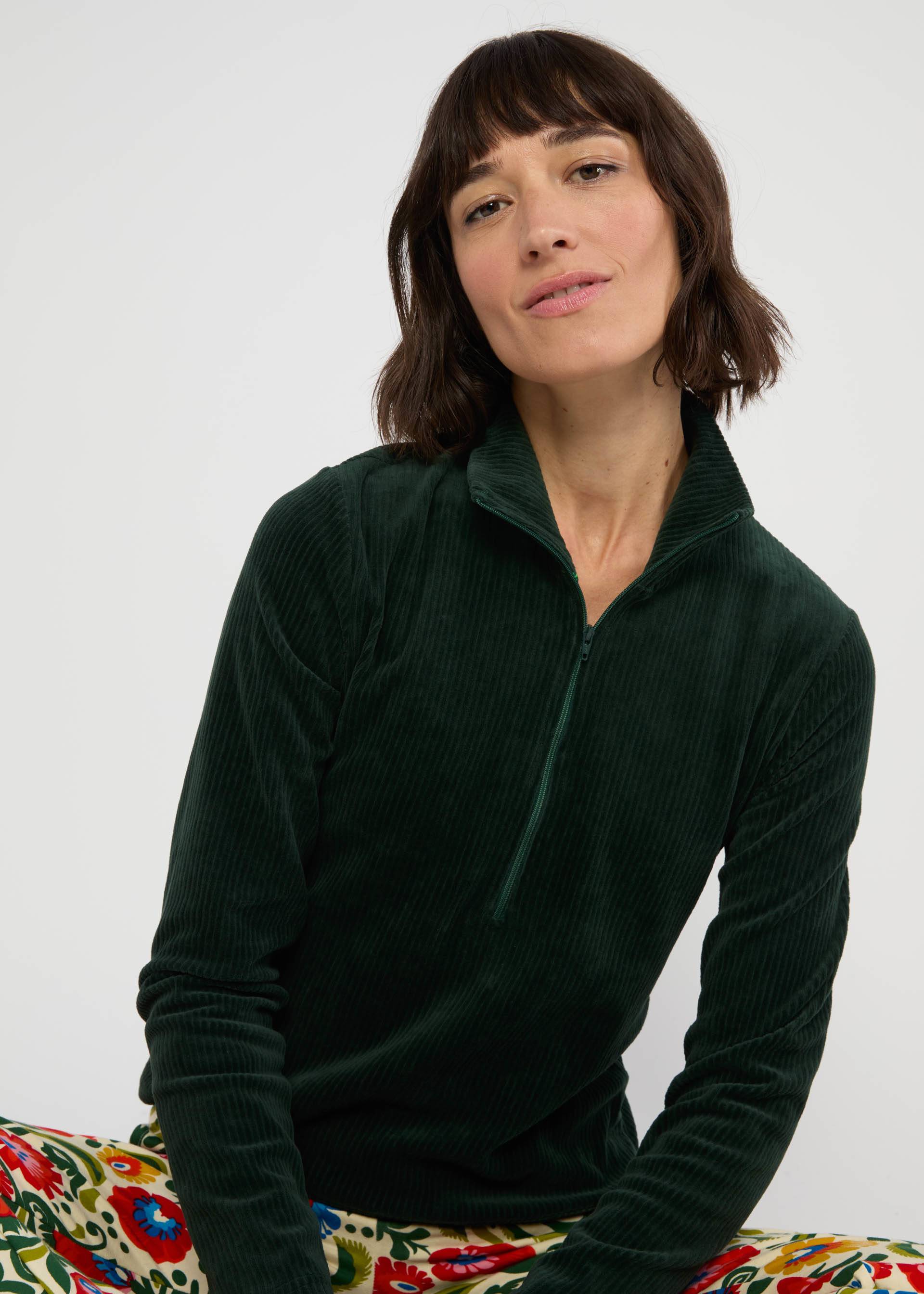 Turtleneck Jumper Jolly Troyer, fine needle green, Tops, Green