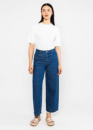 Jeans Pants Lene Lou, ocean indigo denim, Trousers, Blue