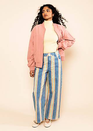 Jeanshose Lene Lou Marquee, summertime stripes, Hosen, Blau