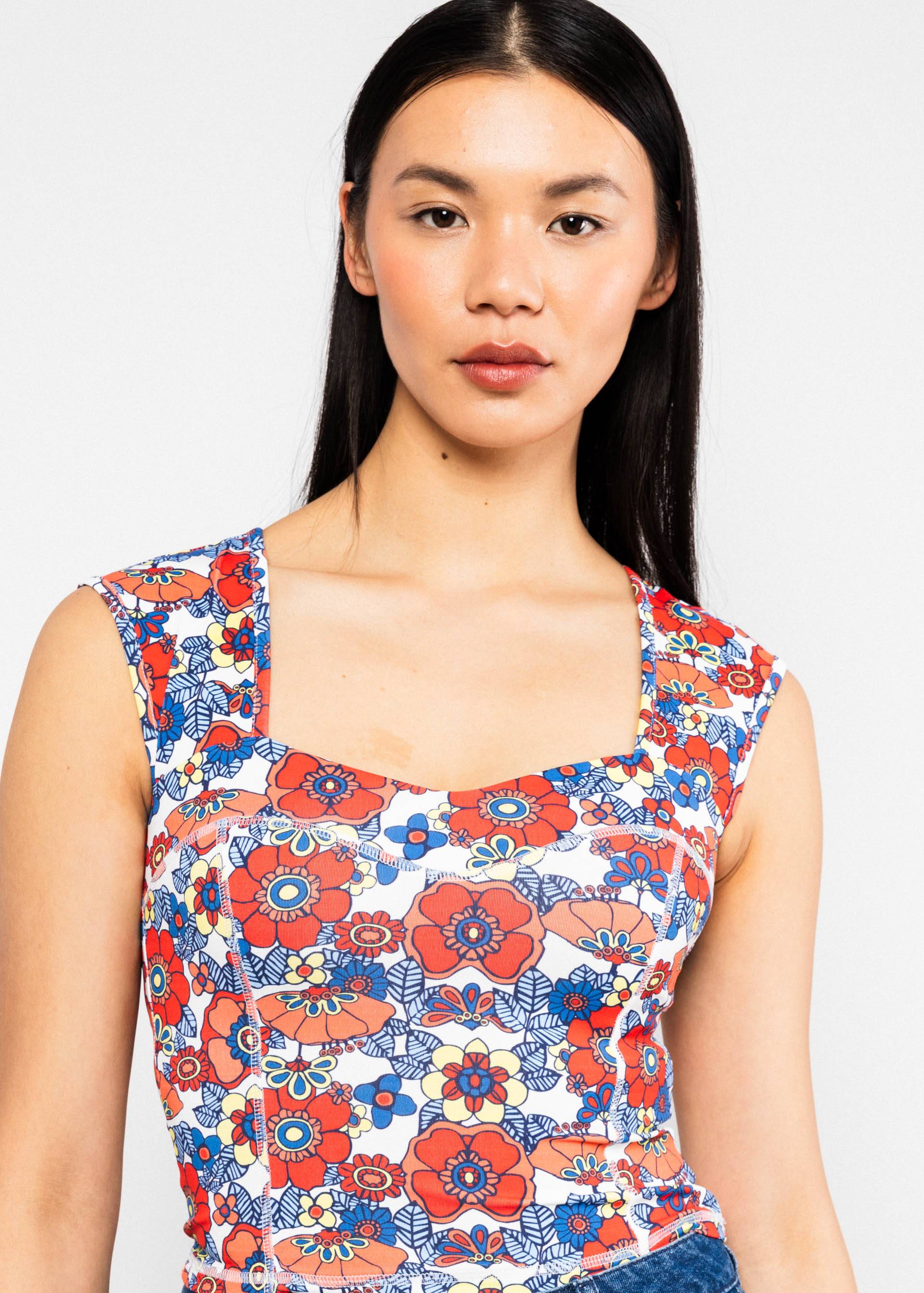 Sleeveless Top Lovely Booster, go to sport my dear, Tops, White