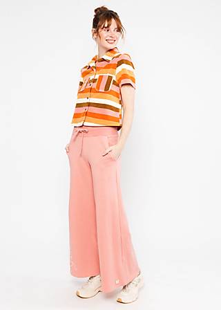 Sweat Pants Treasure Trunks, happy beach palms pink, Trousers, Pink