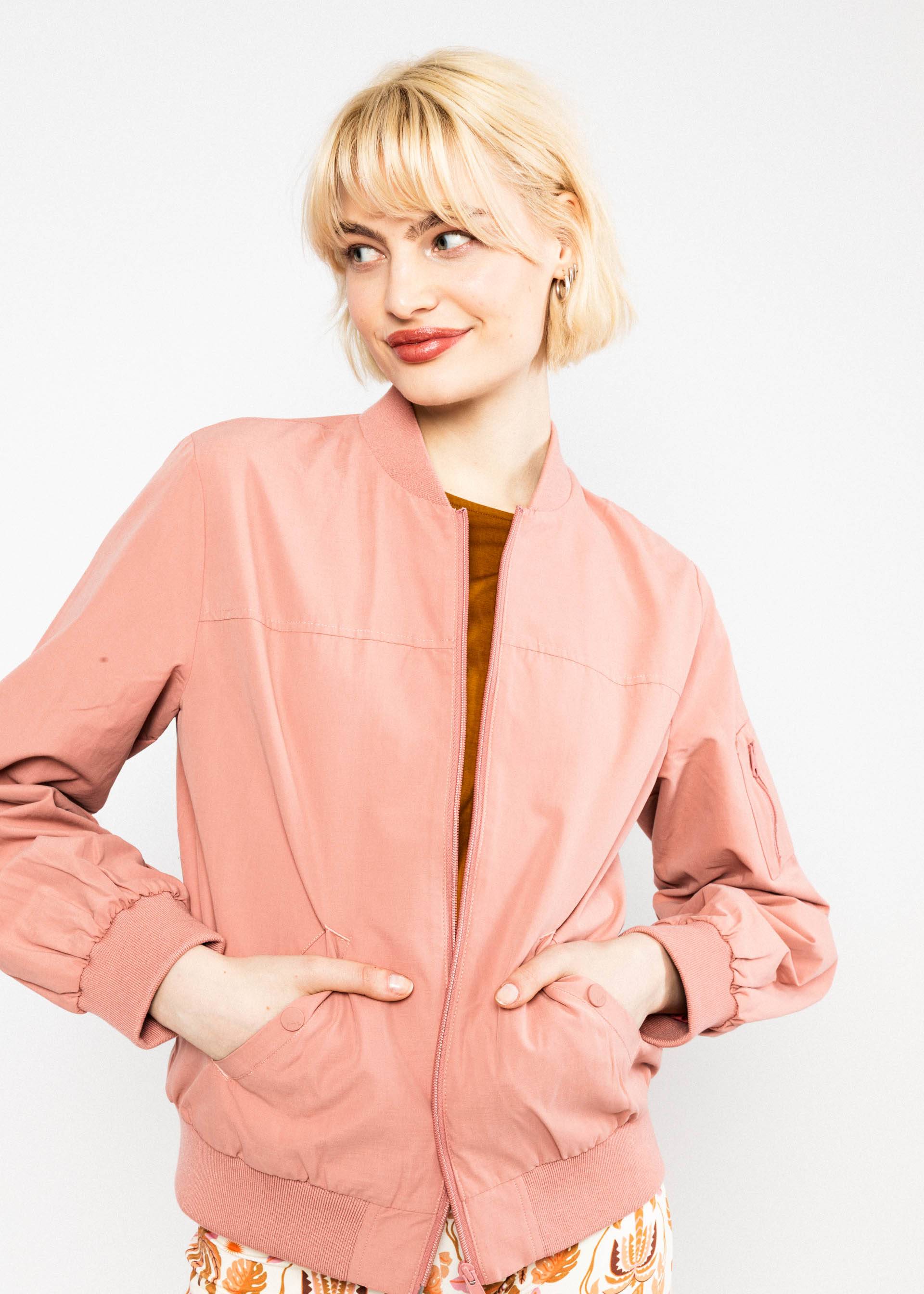 Blouson Wild Heart, desert sand rose plain, Jackets & Coats, Pink