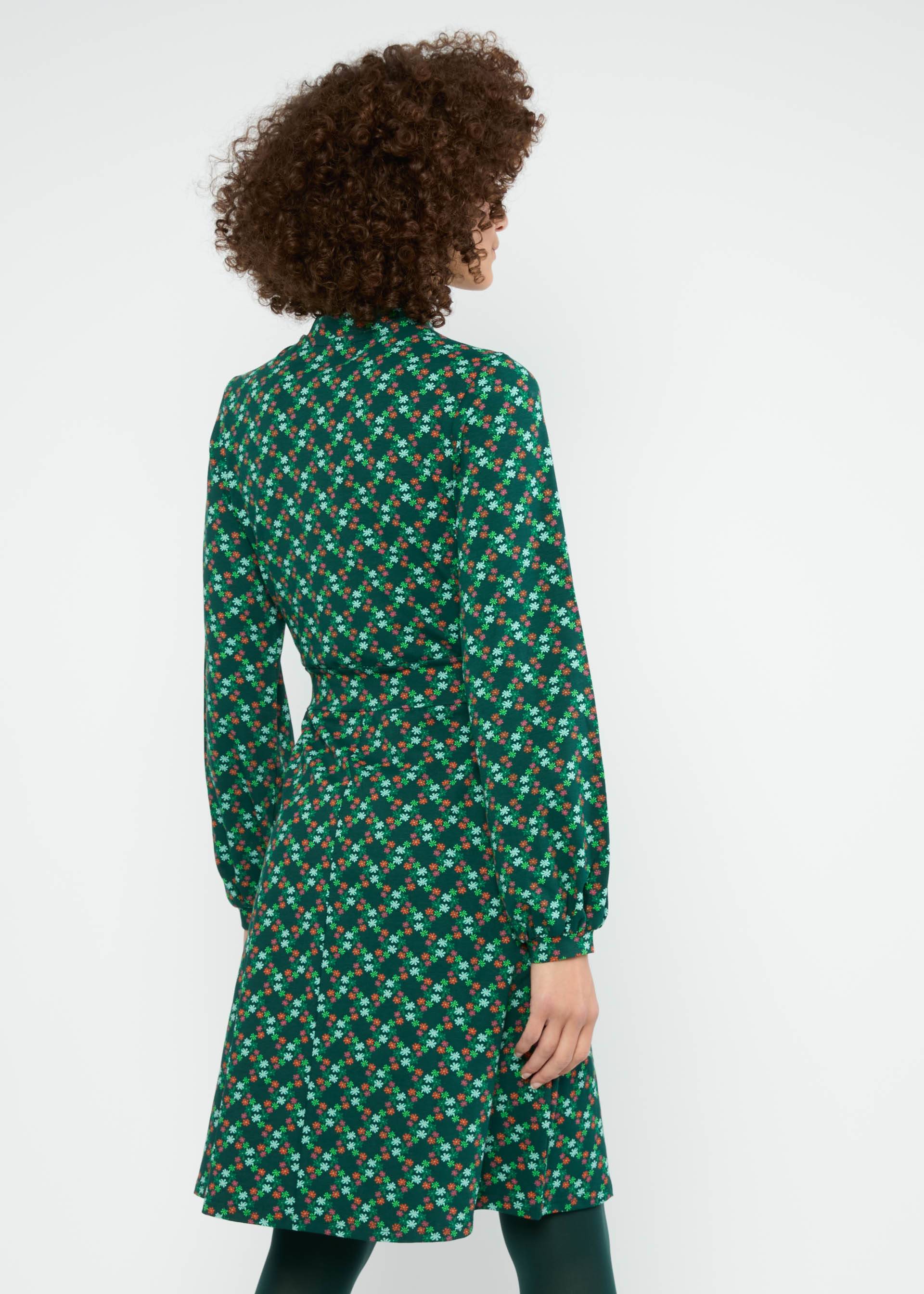 Jerseykleid Dancing  Serenity, shimmering night flower, Kleider, Grün