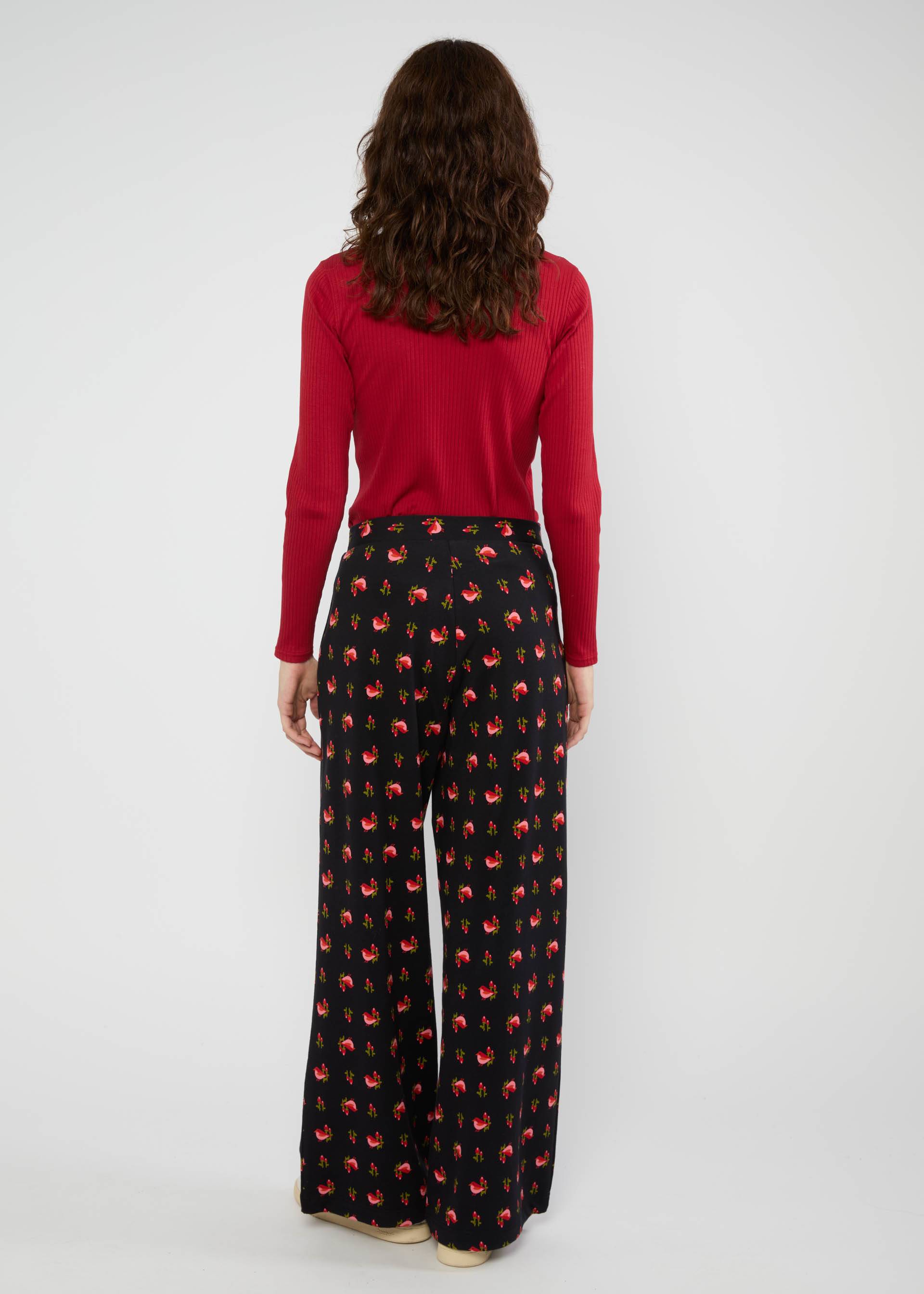 Wide Leg Trousers Die Beene von Marlene, blackbird, Trousers, Black