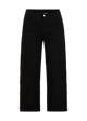 Culottes High Waist Culotte, black beauty like, Trousers, Black