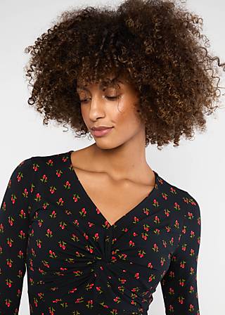 Jerseykleid Hot Knot, red rosehip, Kleider, Schwarz