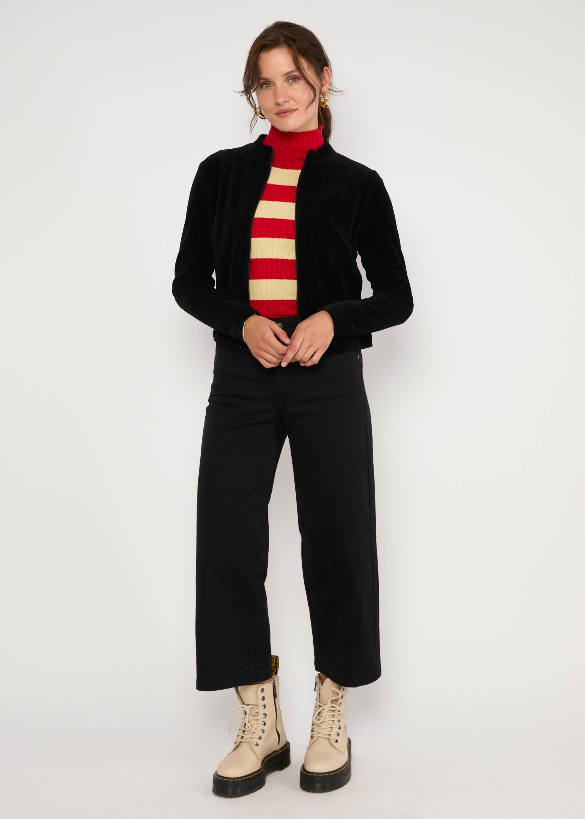 Rollkragenpullover Jazz & Chill Out, stripe of desire red, Strickpullover, Rot