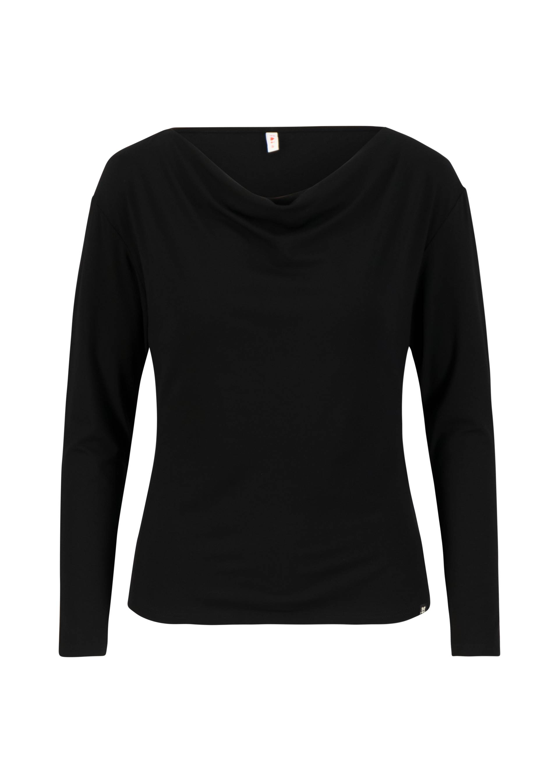 Longsleeve Wishful Waterfall, soot black, Shirts, Schwarz