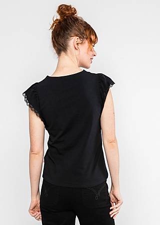 Jersey Top Charming Heart, black and strong, Tops, Black