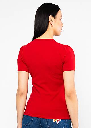T-Shirt Criss Cross Cœur, summer cherry red, Shirts, Rot