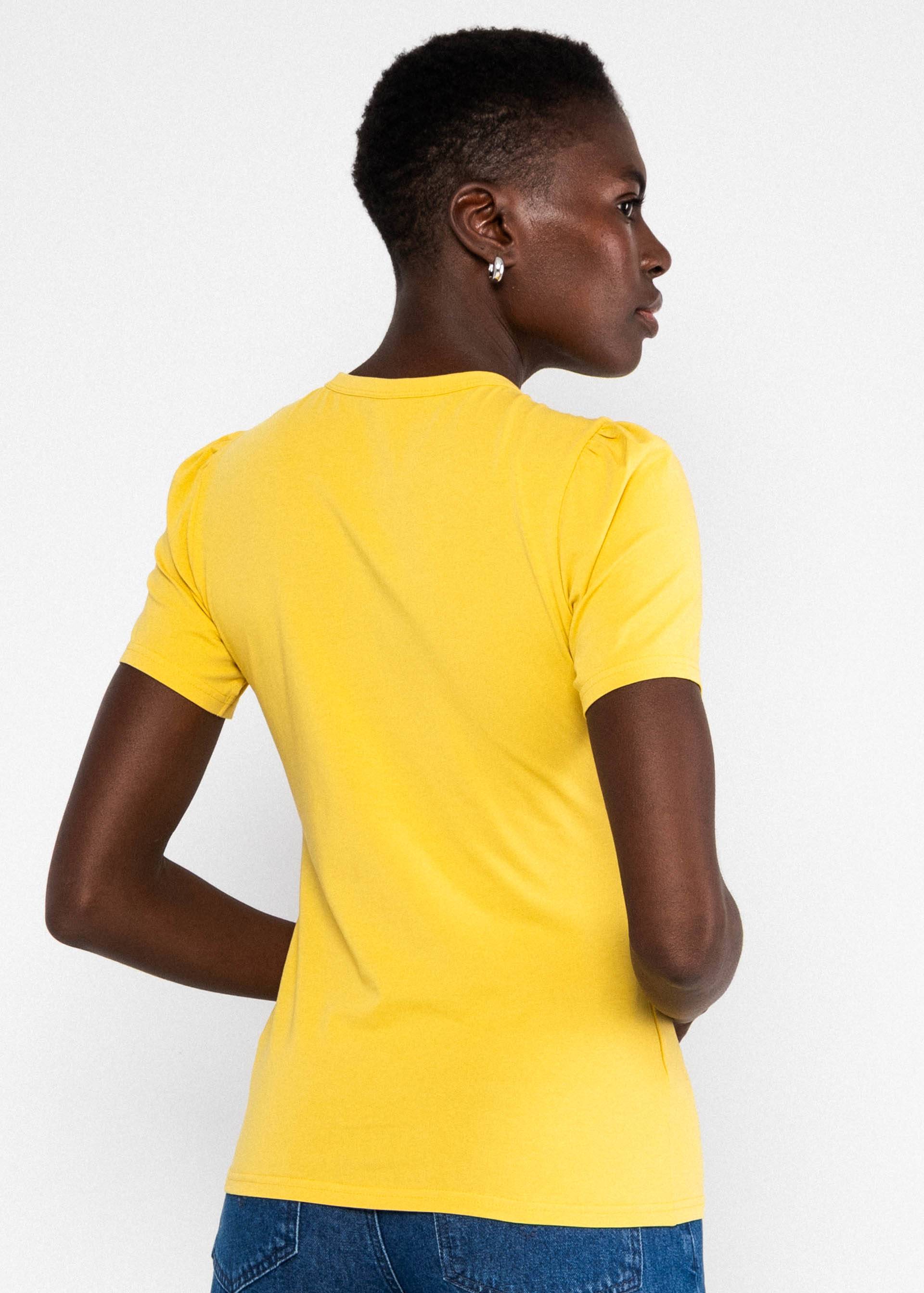 T-Shirt Criss Cross Cœur, yummy yellow, Shirts, Gelb