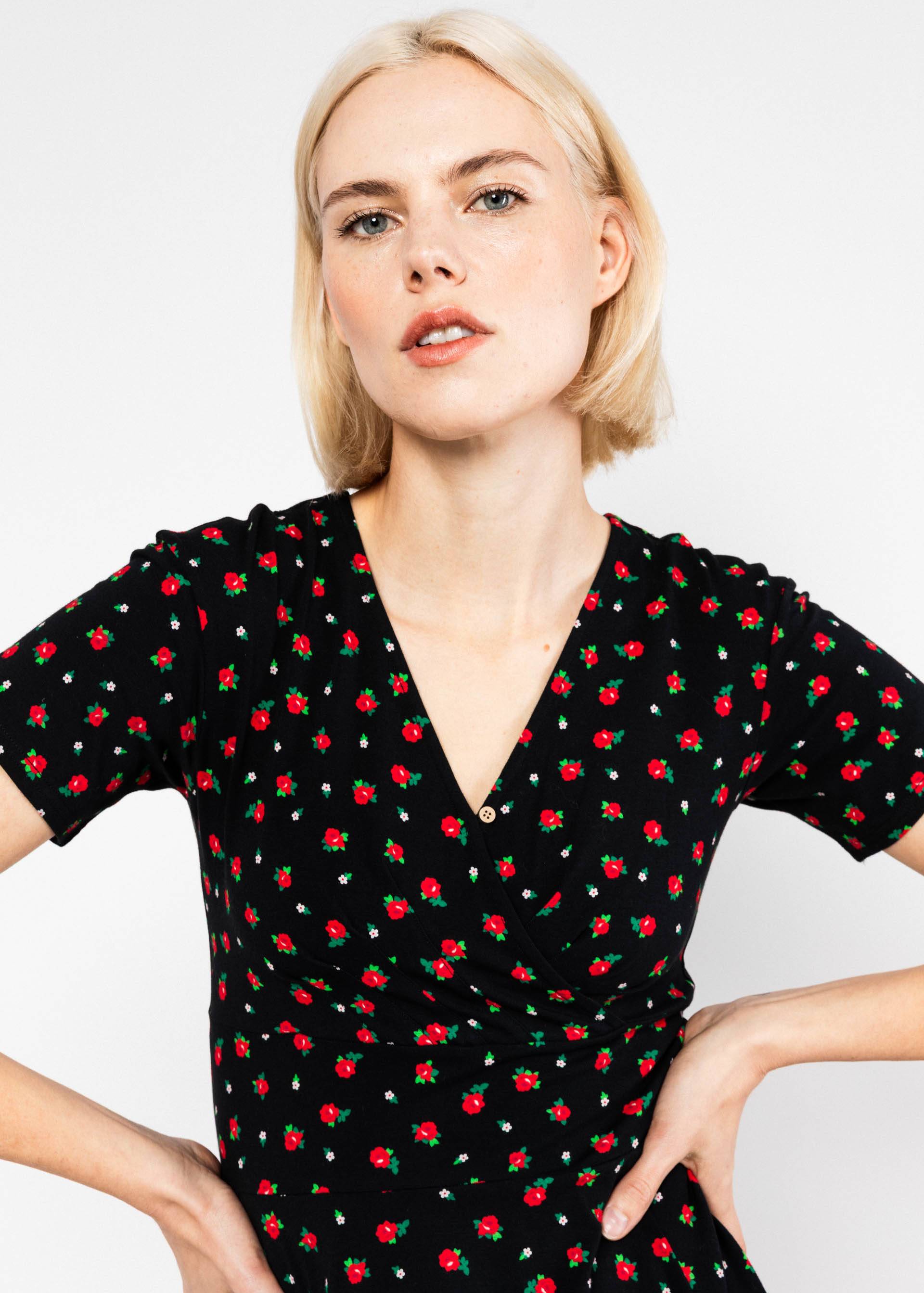 Leisure Dress Shalala Tralala Spring, viva la rosa, Dresses, Black