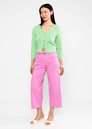 Cardigan Sweet Petite, bright leave knit, Cardigans, Green