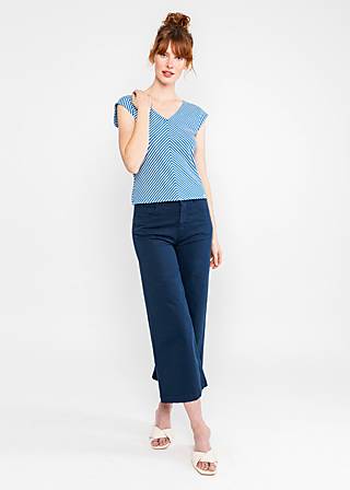 Top Vintage V-Neck, blue viva el sol! stripe, Shirts, Blau