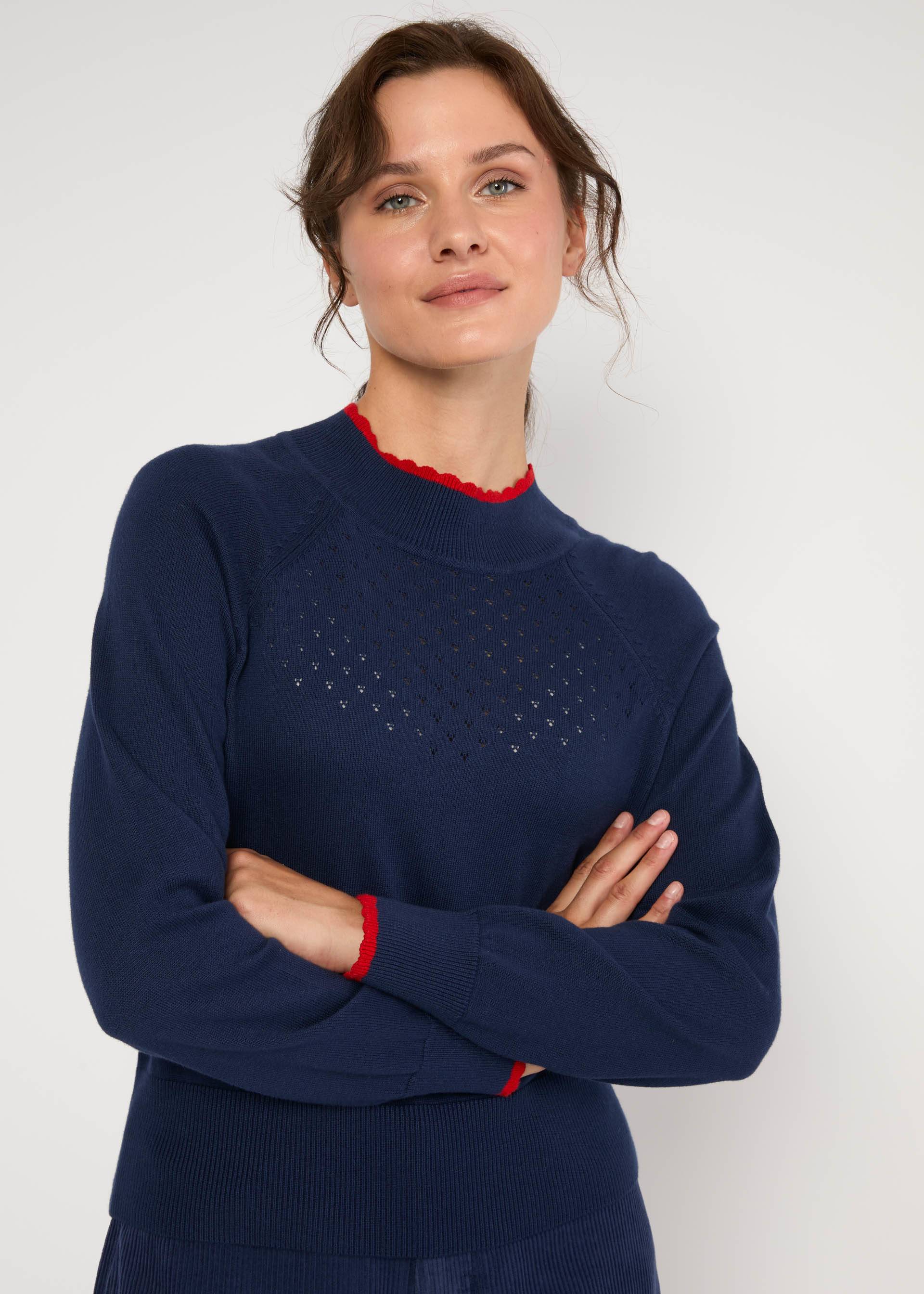 Strickpullover Delicious Minds, cold wind blue, Strickpullover, Blau