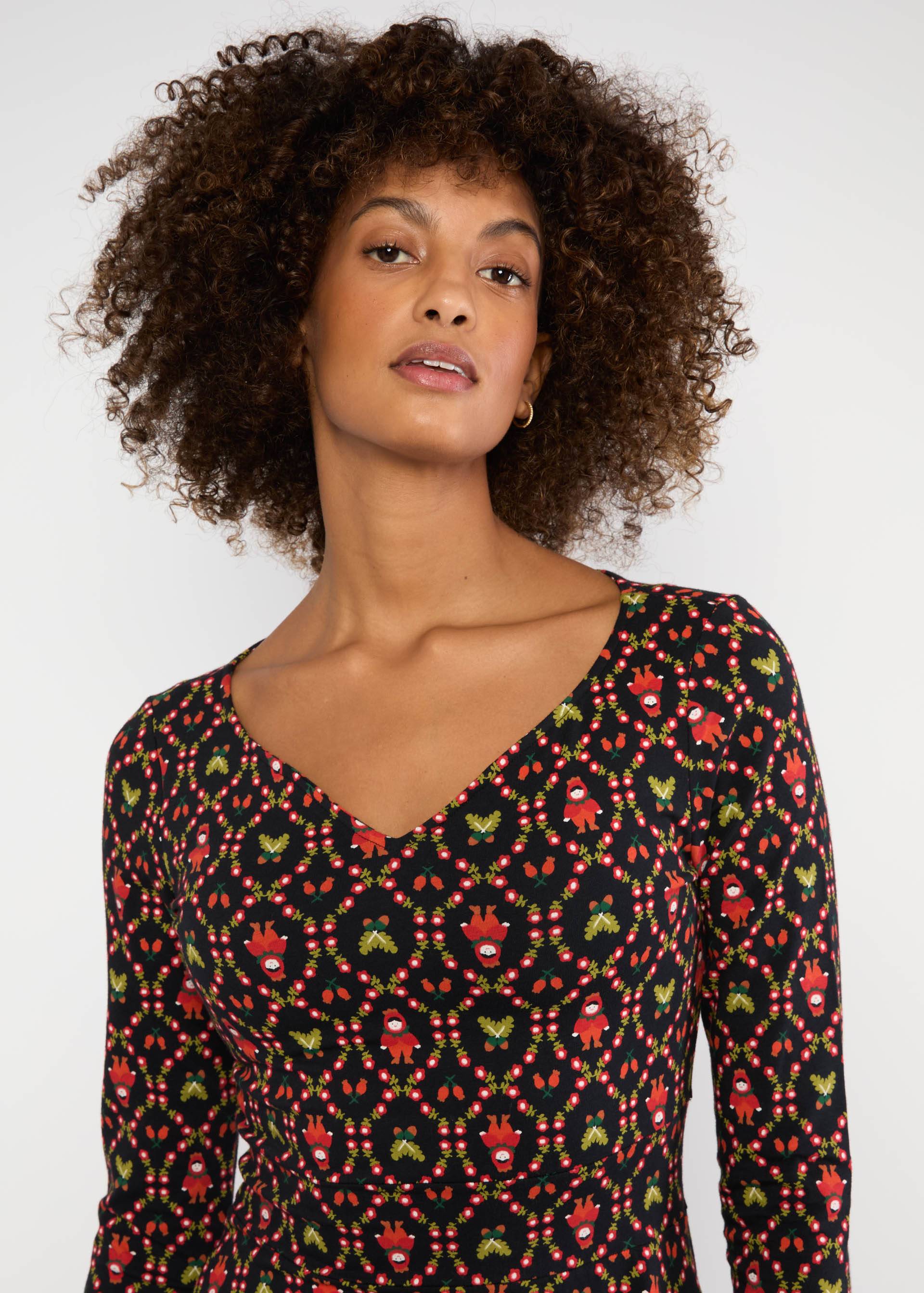 Jersey Dress Froggy Queen, rose hip hella, Dresses, Black