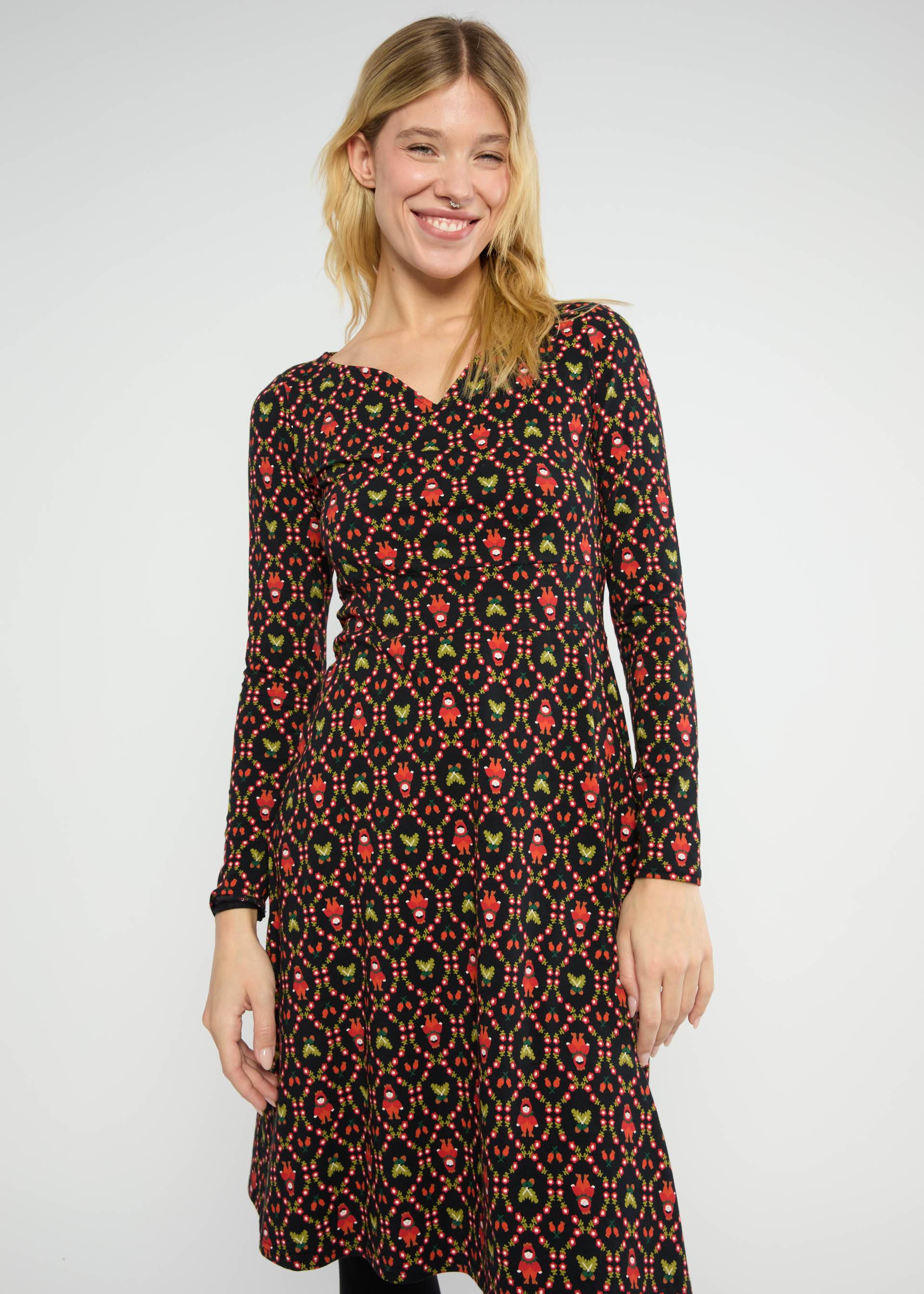 Jersey Dress Froggy Queen, rose hip hella, Dresses, Black