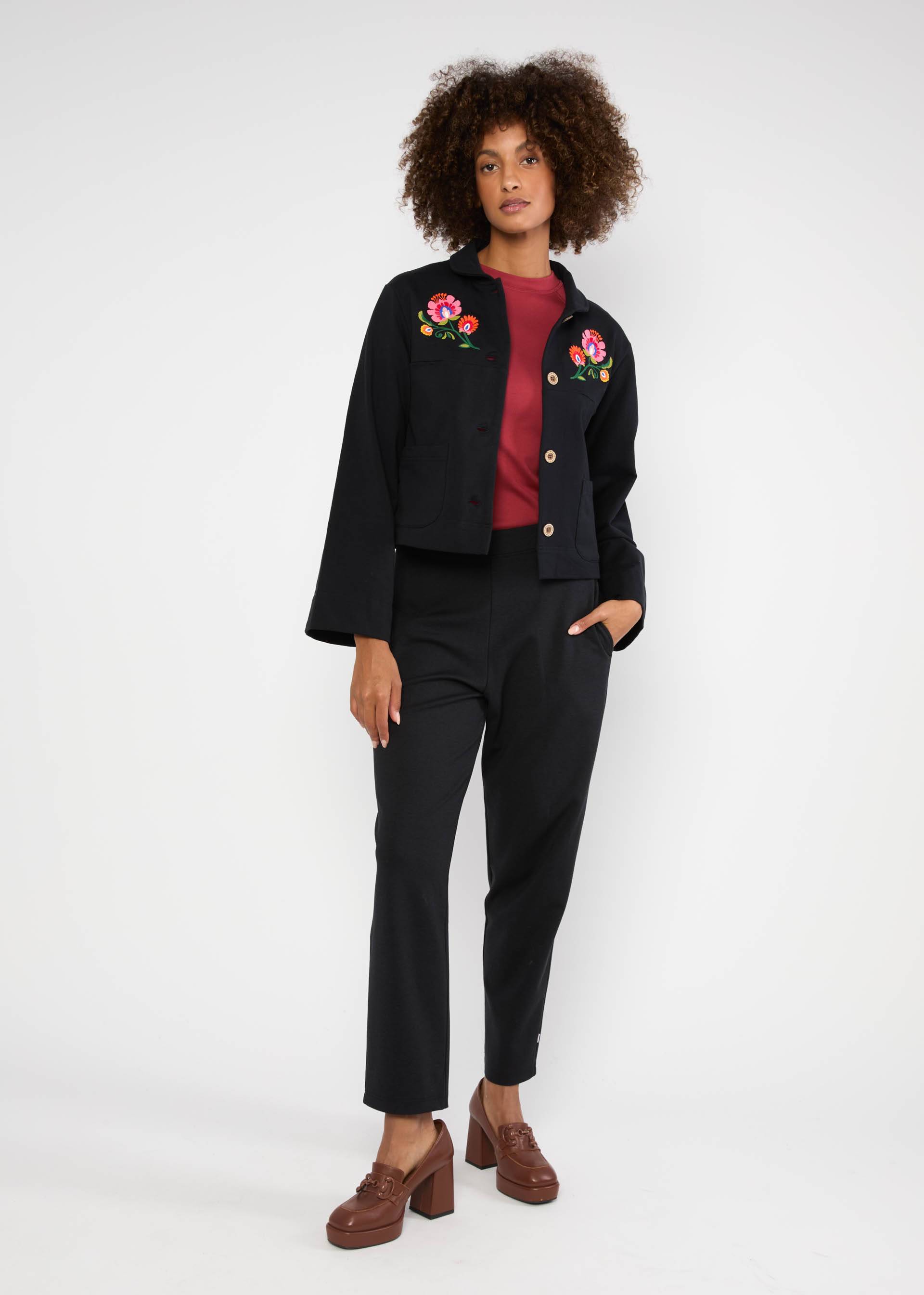 Zip Top Jacky's Jacket, back to black, Jackets & Coats, Black