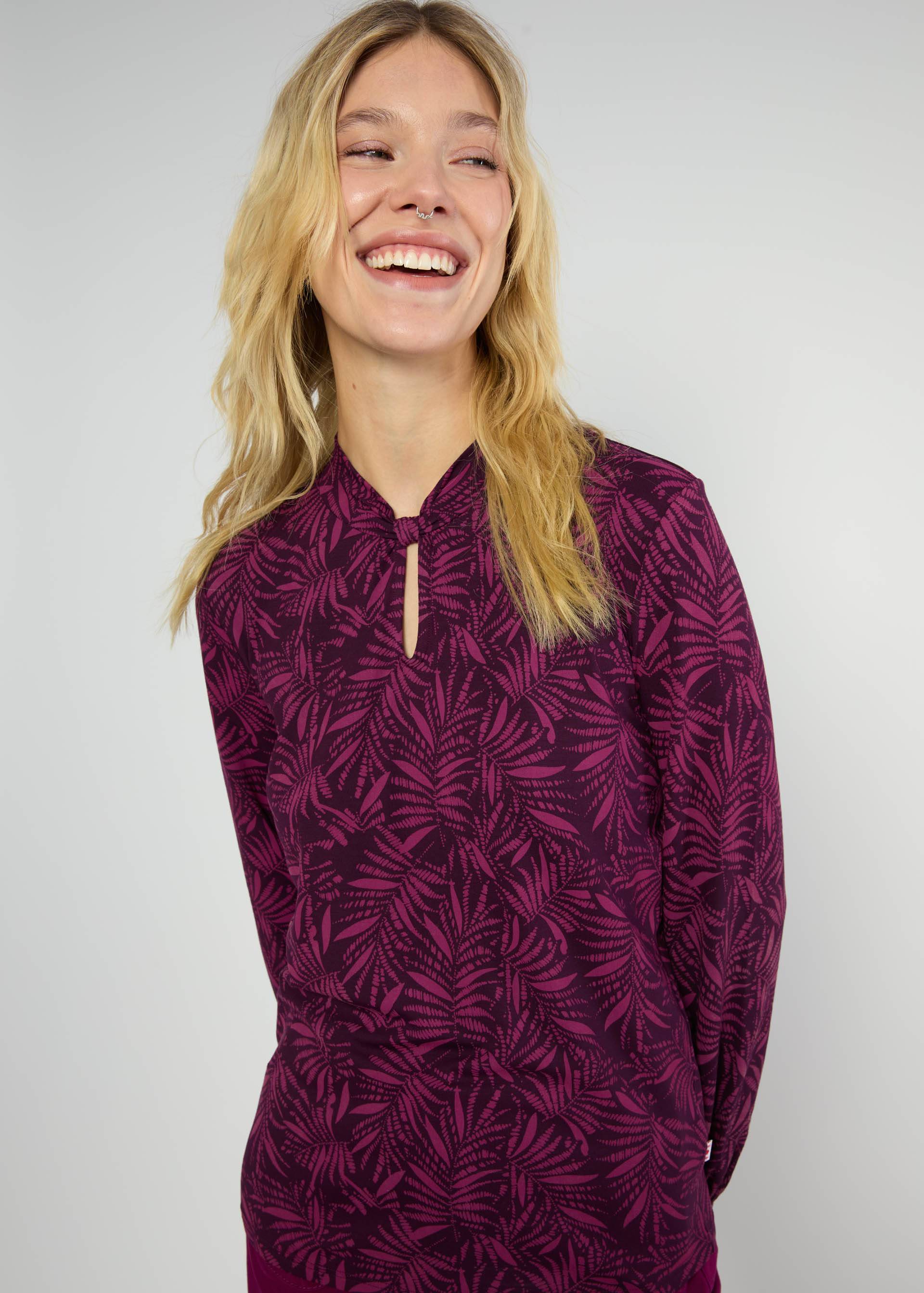 Longsleeve Oh my Knot, midnight paradise, Tops, Red