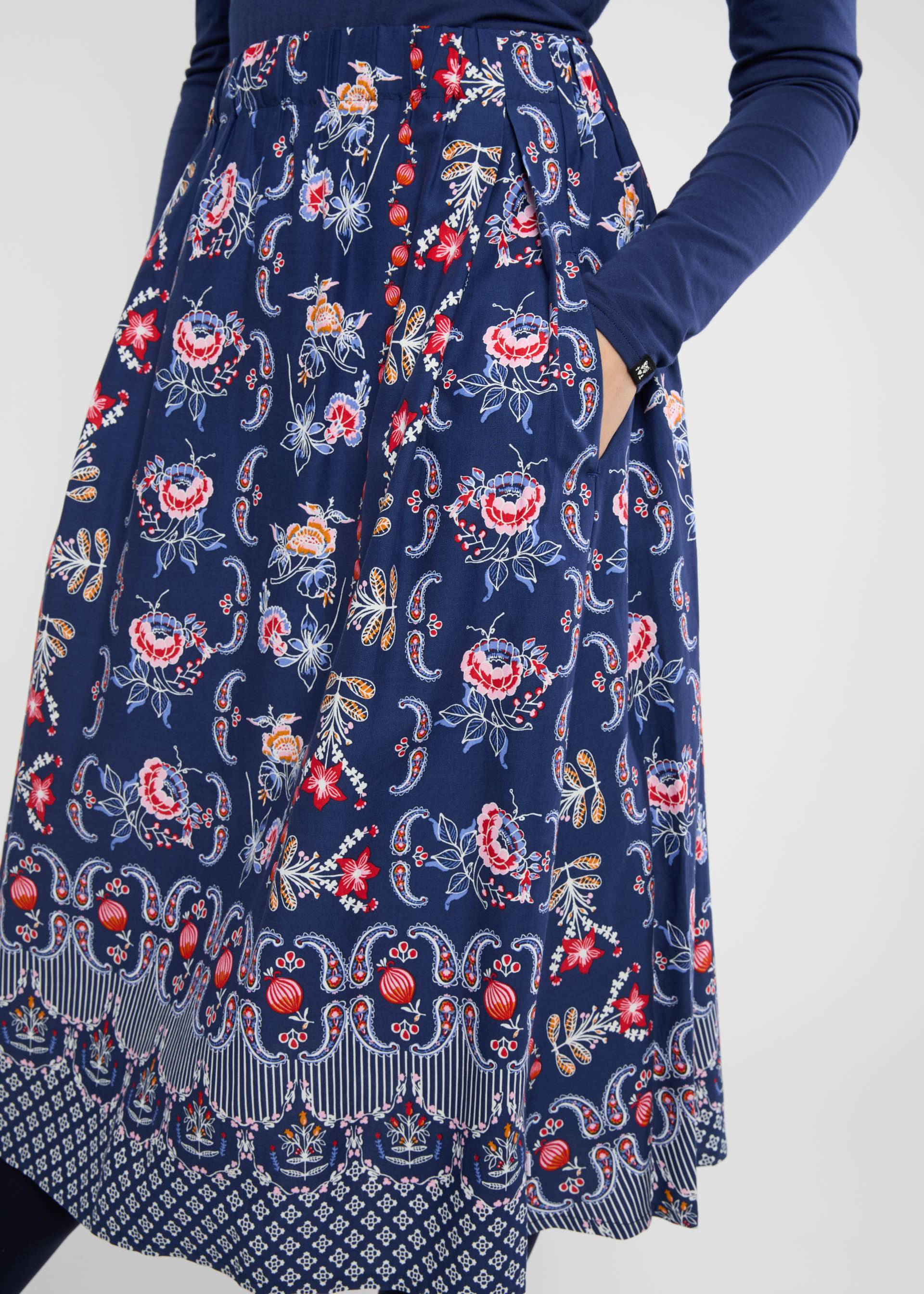 Midirock Swing Around the Clock, frisian porcelain, Röcke, Blau