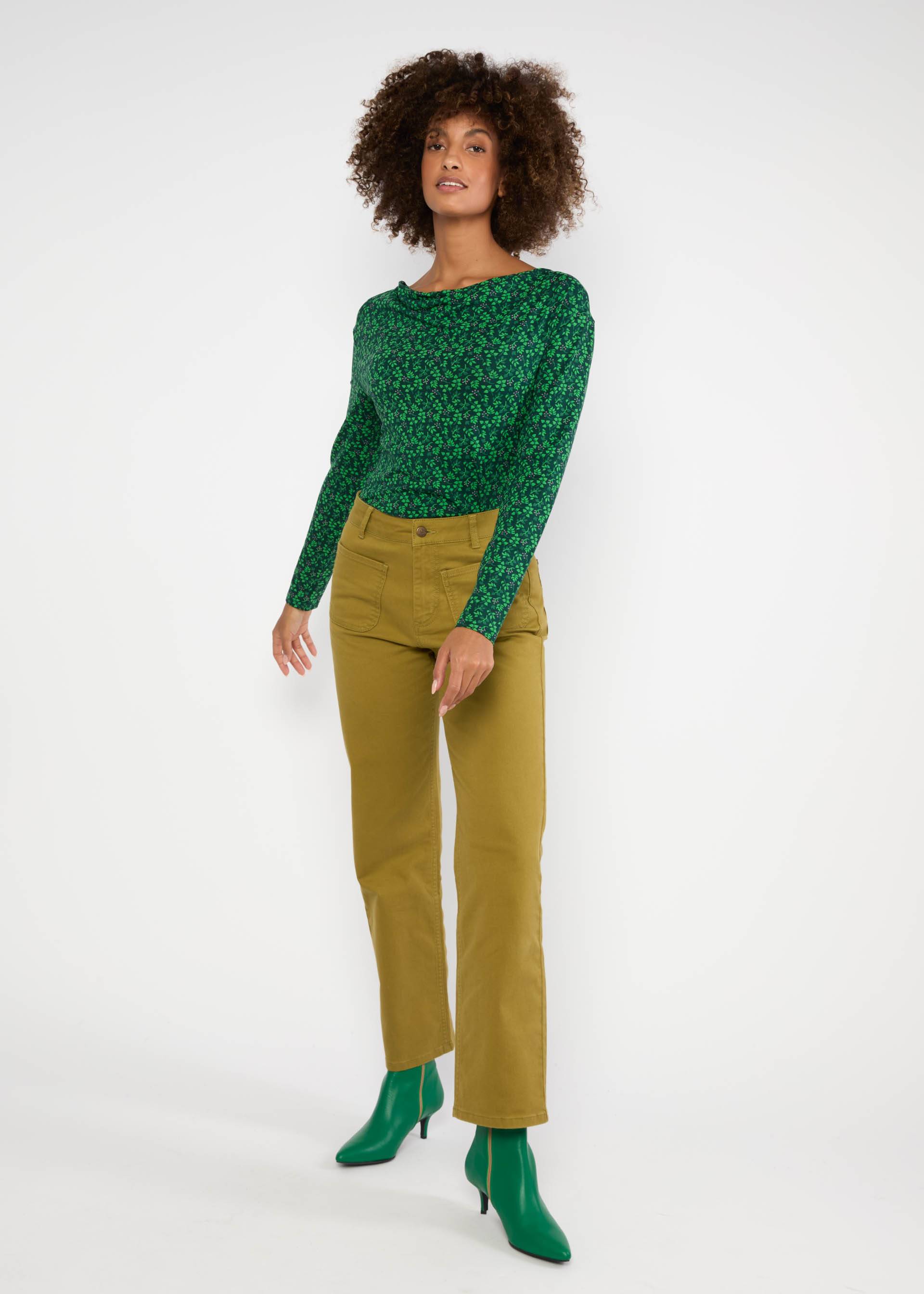 Jersey Top Wishful Waterfall, little ivy, Tops, Green