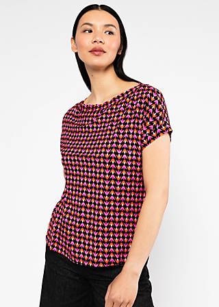 T-Shirt Flowgirl, pure primrose, Shirts, Schwarz