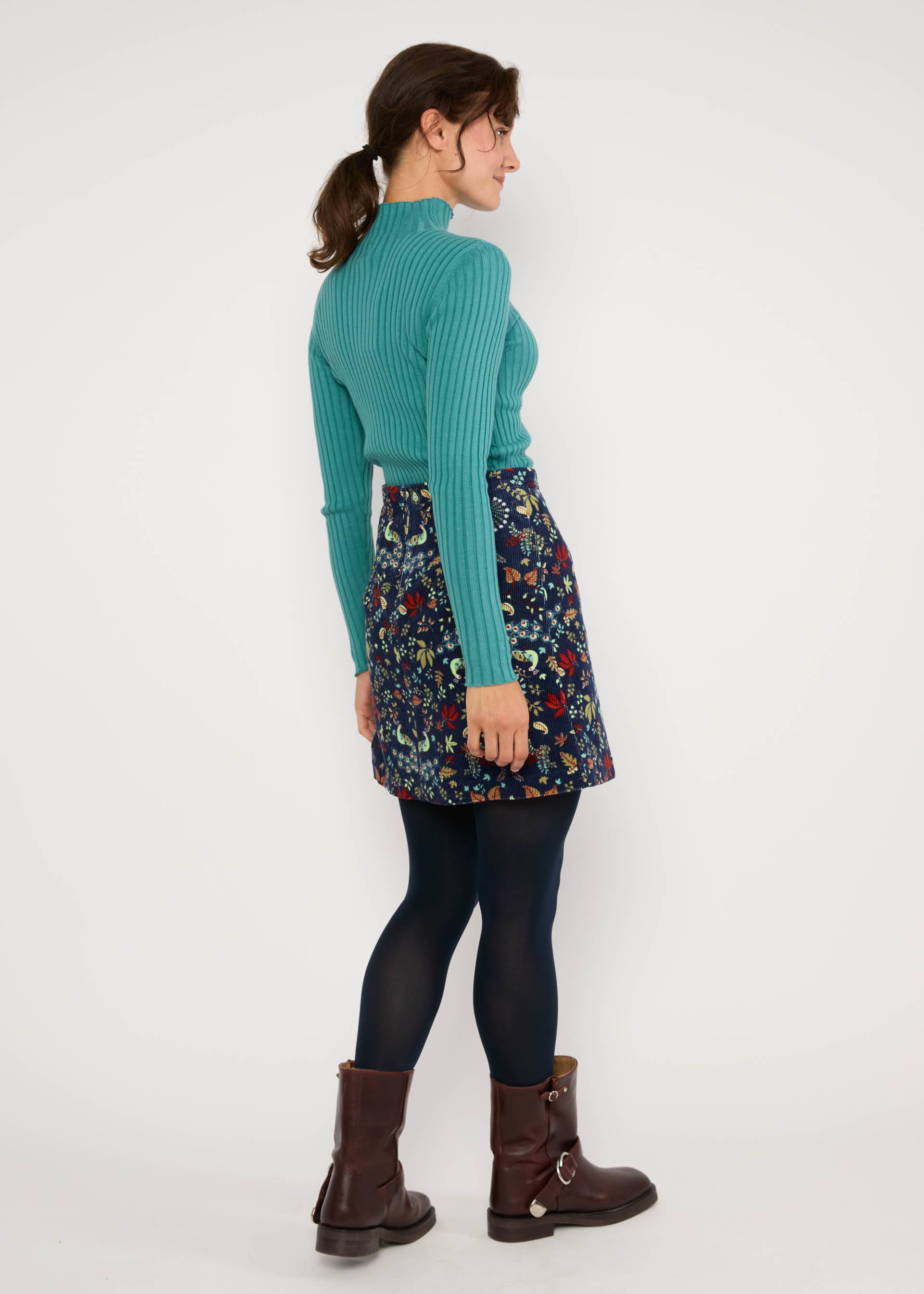 Cordrock Dreamy Eyes, maze of peacocks, Röcke, Blau