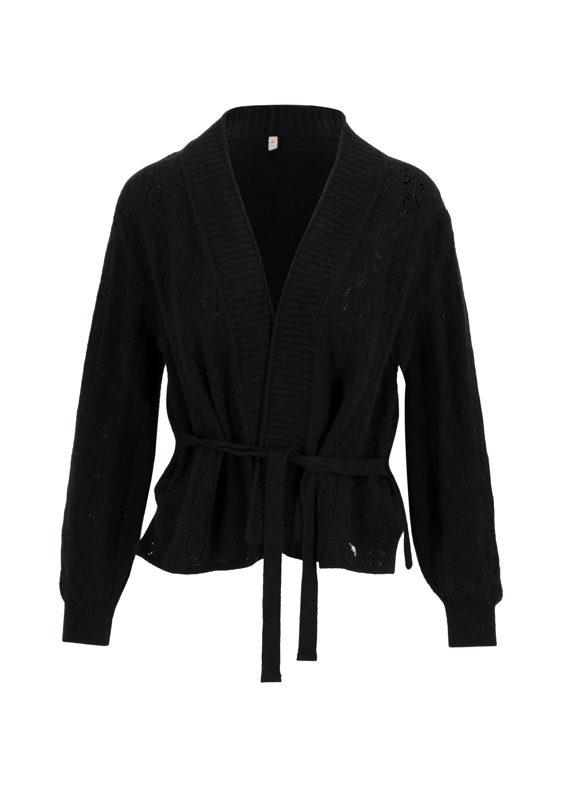 Cardigan Fine Craft Cocoon, the dark side black, Cardigans, Schwarz