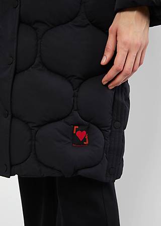 Wintermantel No Down Mister, falling into deep black, Jacken & Mäntel, Schwarz