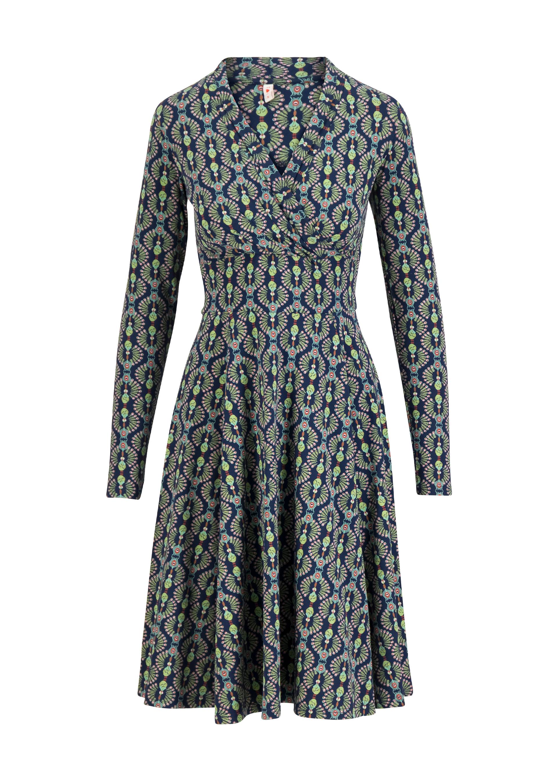 Herbstkleid Shalala Tralala Shawl, feather duster, Kleider, Blau